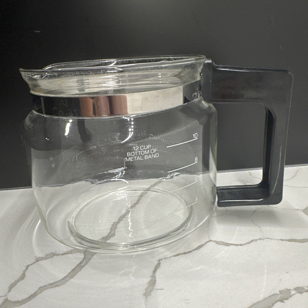 Vintage Proctor Silex 12 Cup Glass Carafe Replacement Glass Coffee Pot Black